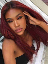 Ruby Rose Red Straight Human Hair Wig - MillionWig