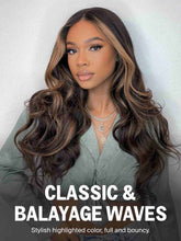 Black woman wearing Willow HD lace body wave wig – front view - MillionWig