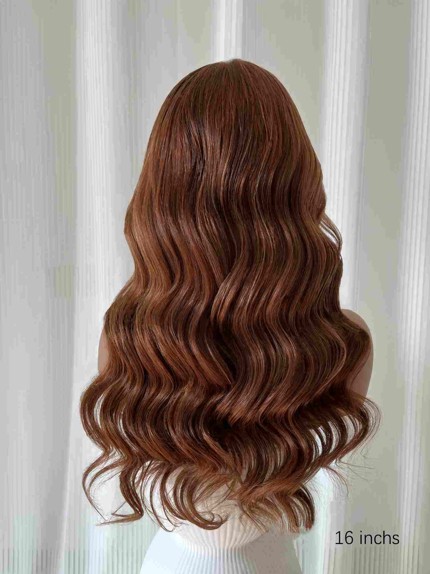 Lily Brown Wigs with Highlights Plucked & Bleached Glueless HD Lace Wig - MillionWig