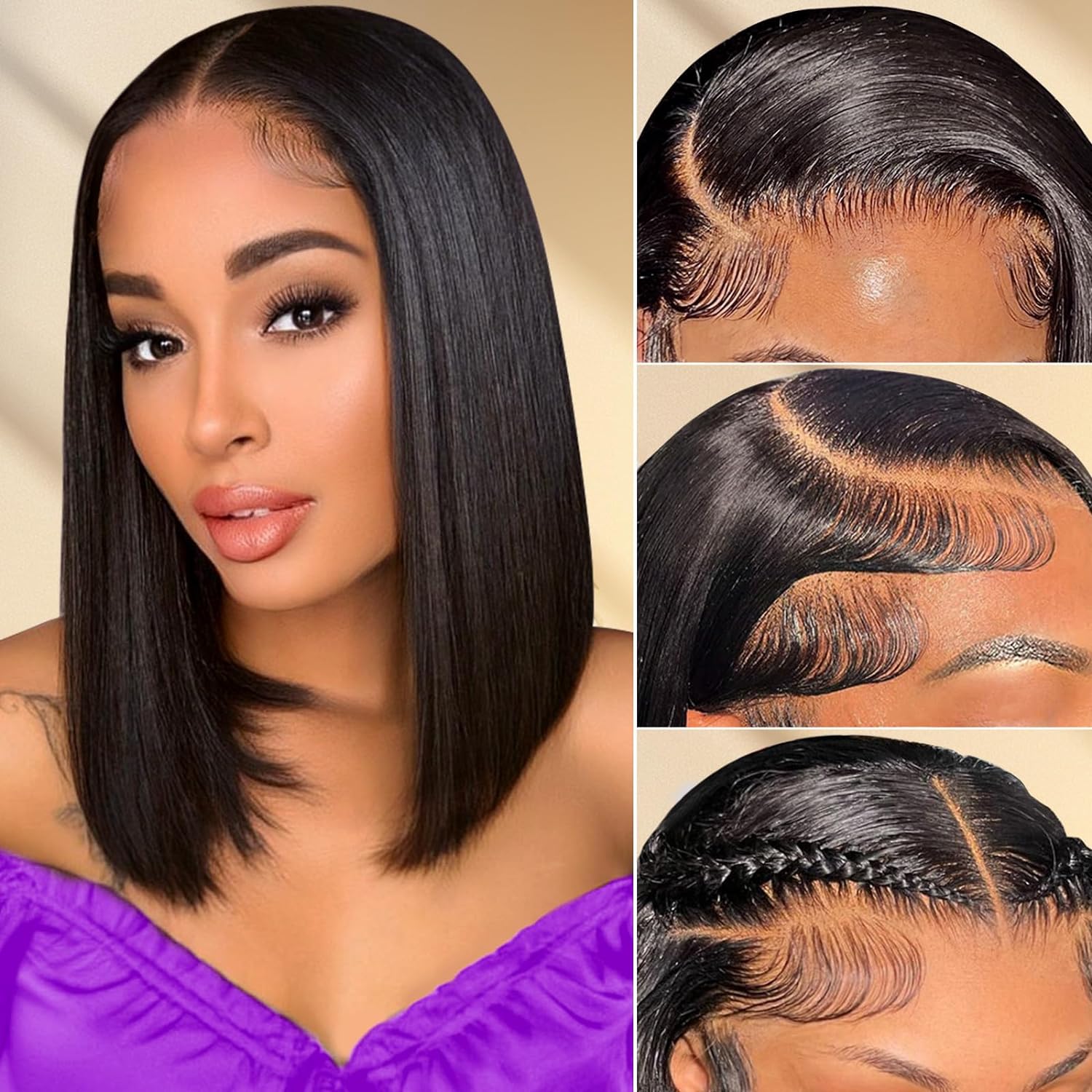 Alexis Long Bob Wig High Quality Human Hair HD Lace Front