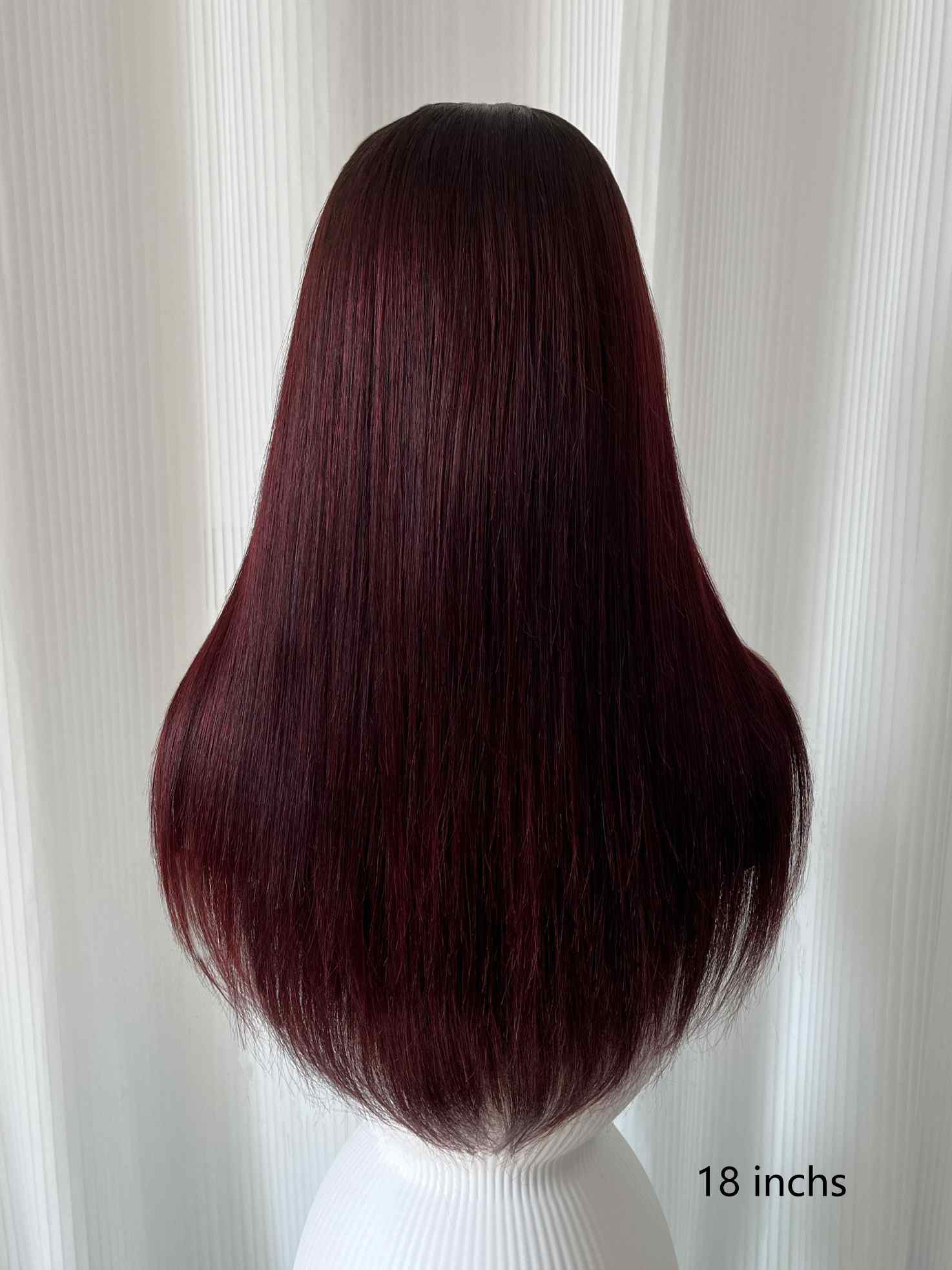 Ruby Rose Red Straight Human Hair Wig