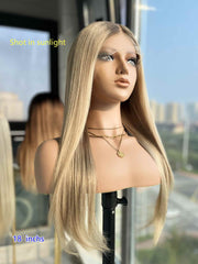 Celeste Silver Grey Straight Wig – 16 to 30 Inch European Hair, Grey Roots to Silver Ombre, 0.1mm HD Lace, Glueless - MillionWig