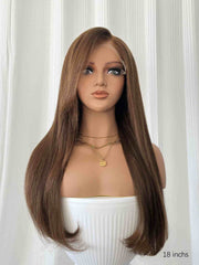 ChocoGlow Side-Parted Straight HD Lace Real Human Hair Wig