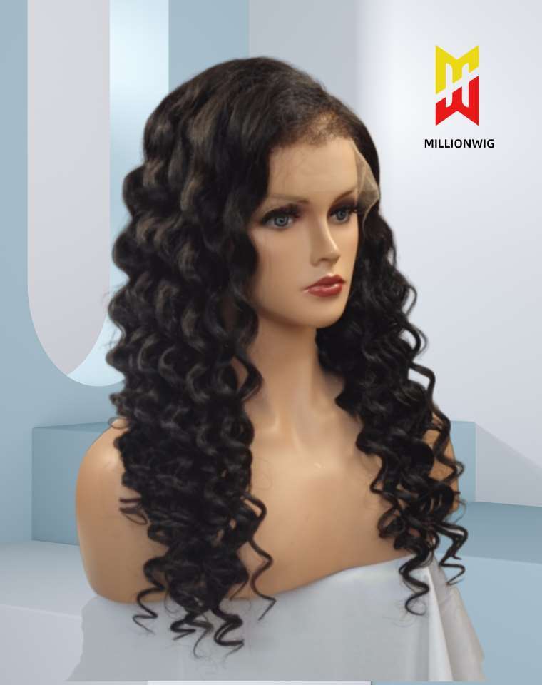 Amy 4C Edges Wig HD Lace Human Hair Curly Texture