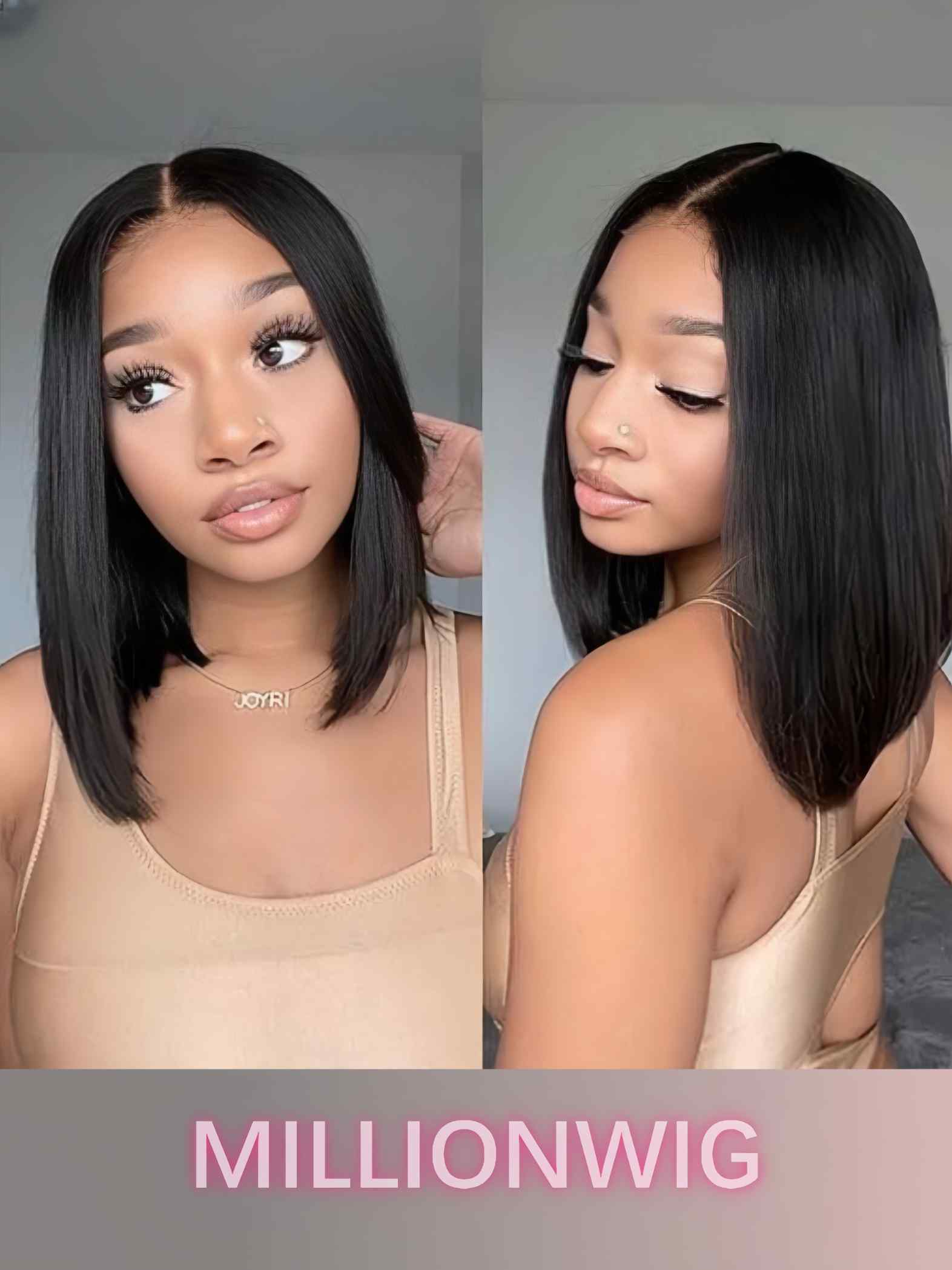 Bonnie Human Hair Bob Wig Glueless HD Lace Front