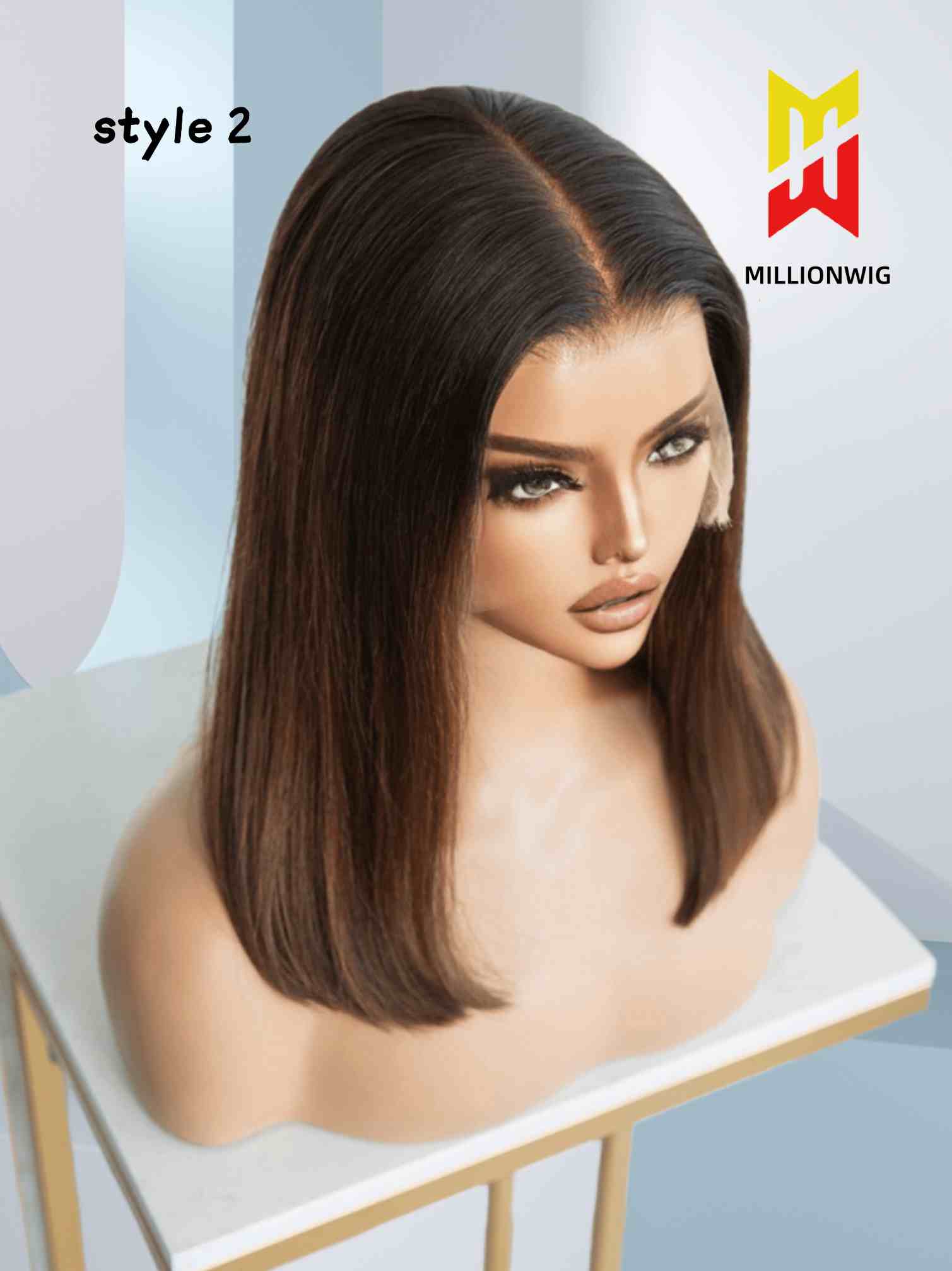 Alexis Long Bob Wig High Quality Human Hair HD Lace Front