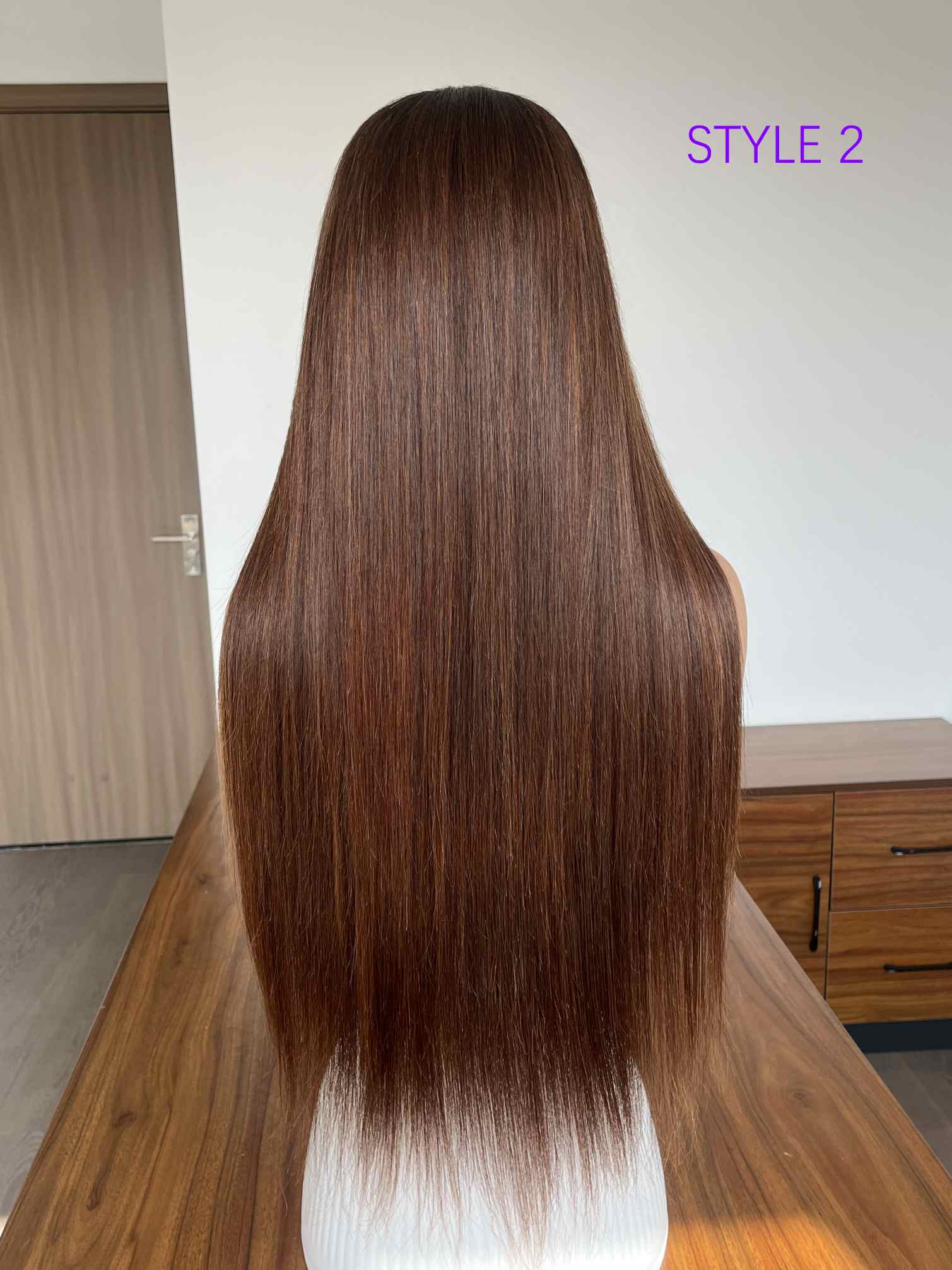 Tiffany Ombre Brown Wig Straight Human Hair HD Lace Wig