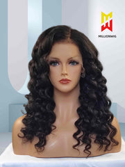 Amy 4C Edges Wig HD Lace Human Hair Curly Texture