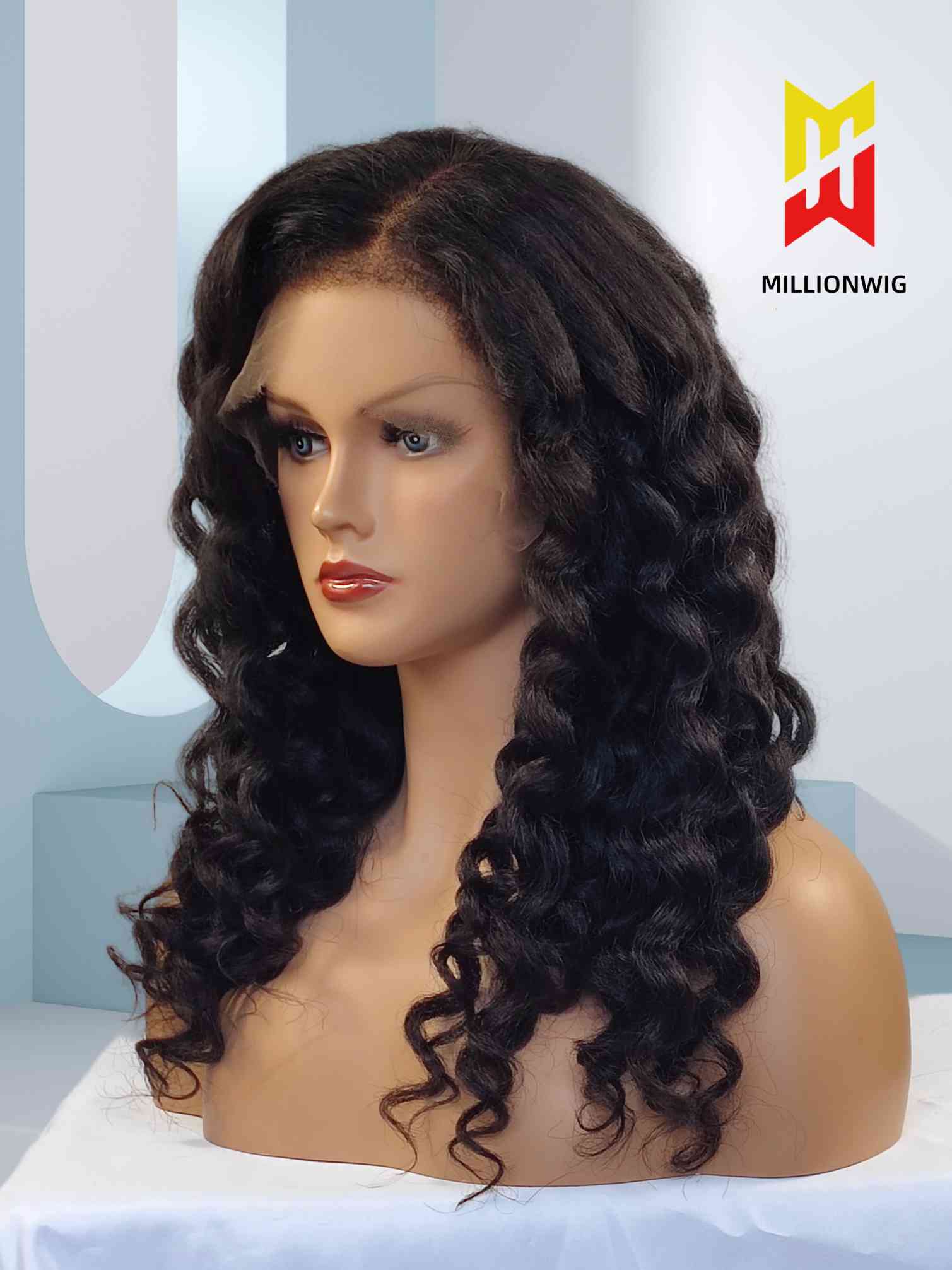 Amy 4C Edges Wig HD Lace Human Hair Curly Texture