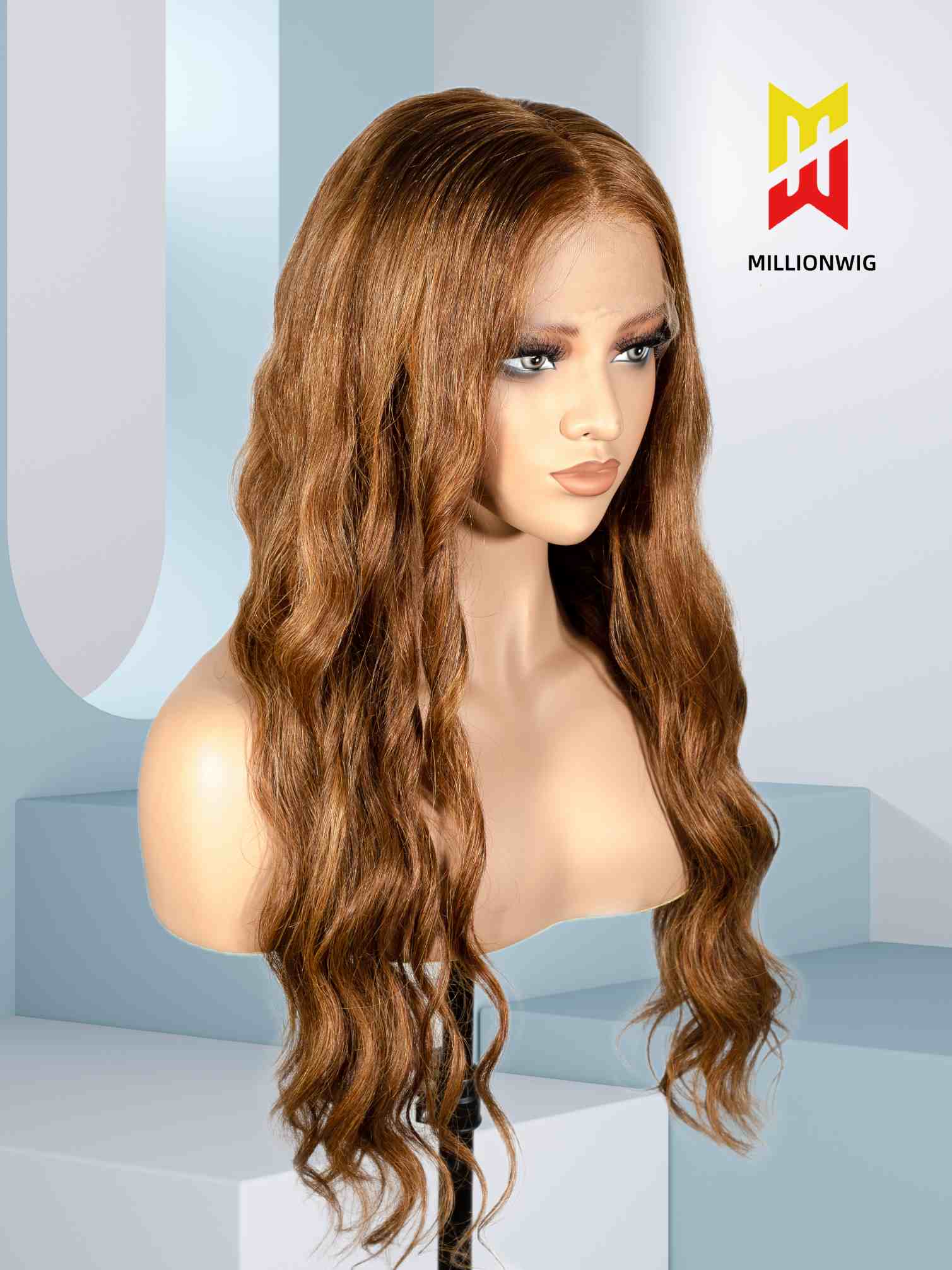 Lily Brown Wigs with Highlights Plucked & Bleached Glueless HD Lace Wig