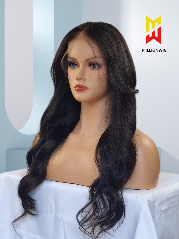 Missy Human Hair Wig with Bangs 13X6 HD Lace Front Wig