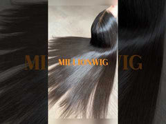 Angela Straight Human Hair Wig – HD Lace Front, Natural Black, Glueless & Pre-Plucked