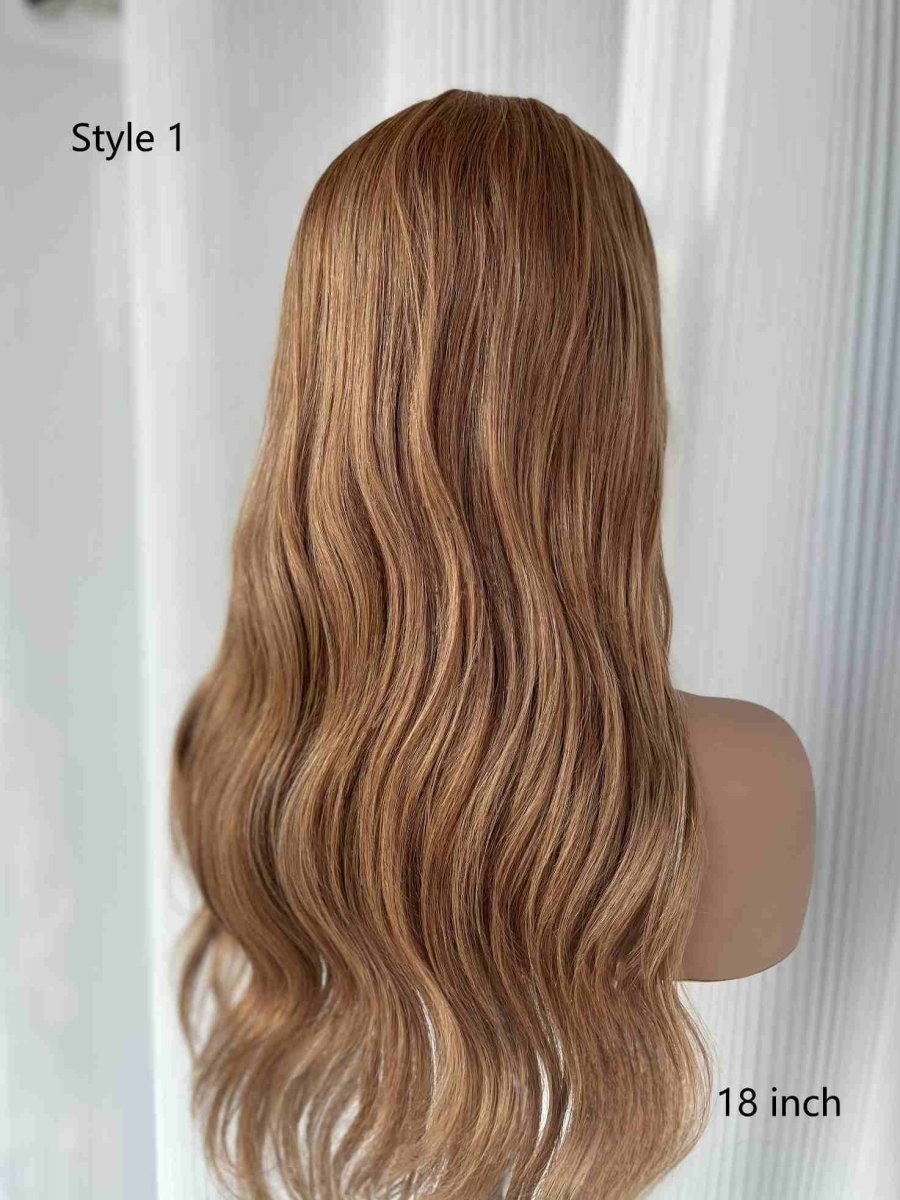 Sienna Glueless HD Lace Human Hair Wig – Warm Carrot Orange Brown Straight Wig - MillionWig