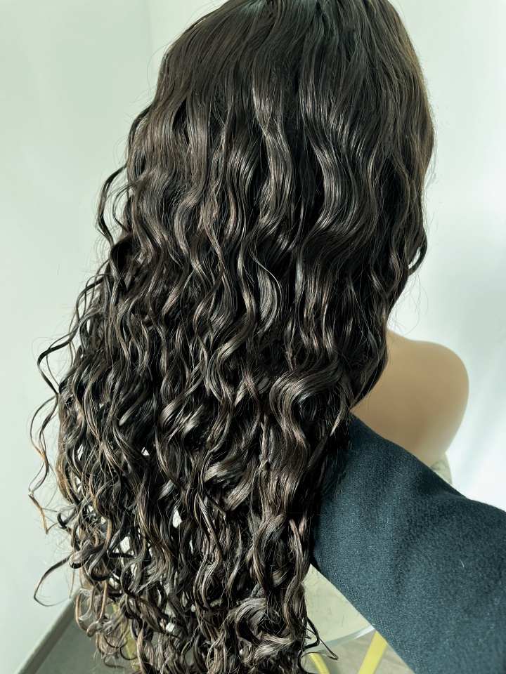 Sunshine Natural Black Wavy Human Hair Wig – Glueless HD Lace Indian Virgin Hair Wig - MillionWig